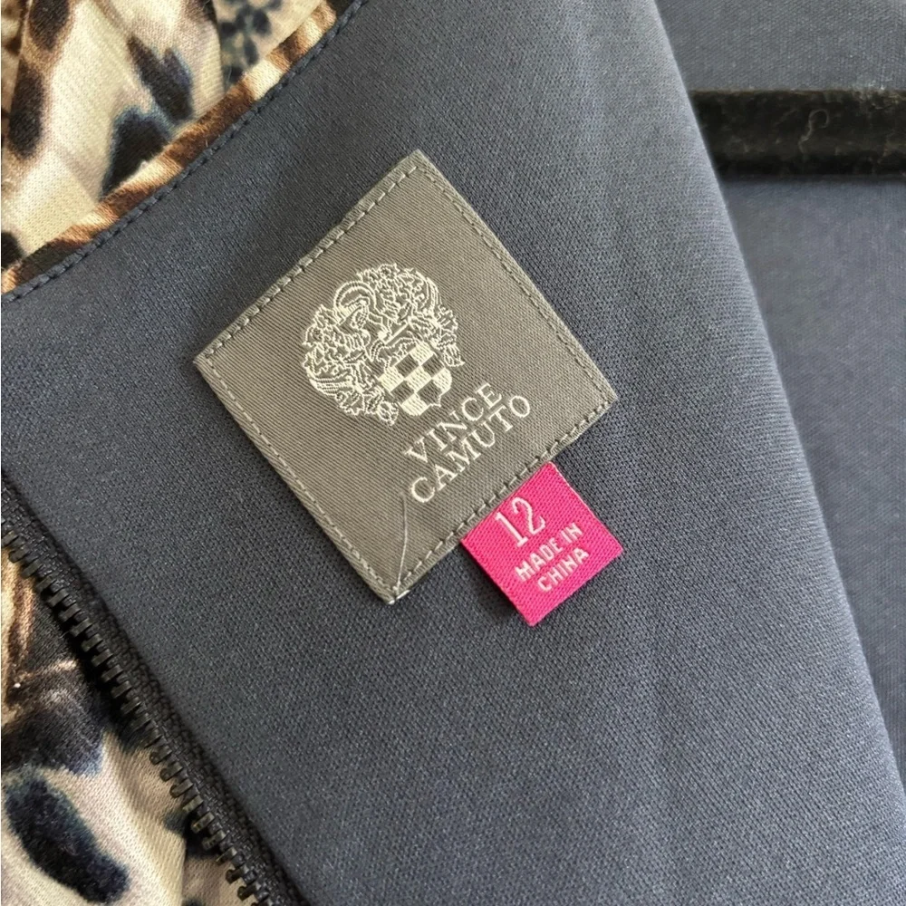 Vince Camuto Geometric Animal Print Dress